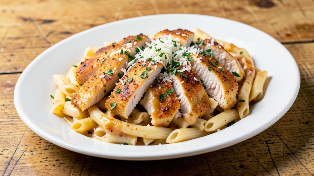 Applebee's Three Cheese Chicken Penne Copycat Recipe: Cheesy Crisp-Topped Comfort in One Dish