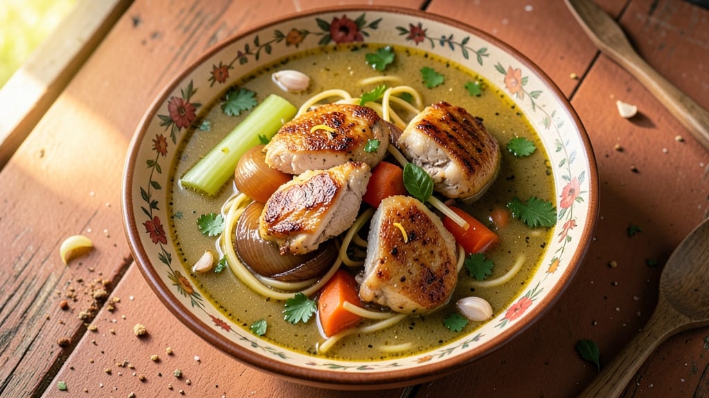 Authentic Italian Chicken Soup Recipe: Grandma-Style Simmer With Pappardelle Ribbons