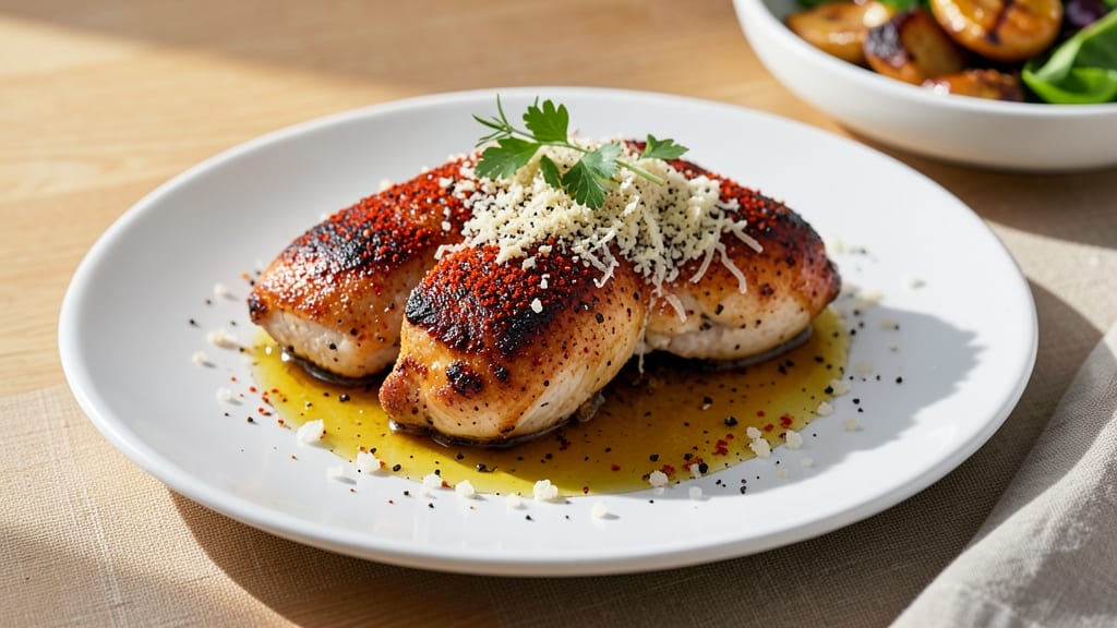 Baked Paprika Parmesan Chicken Recipe: Crispy Parmesan Crowns Over Tender Meat