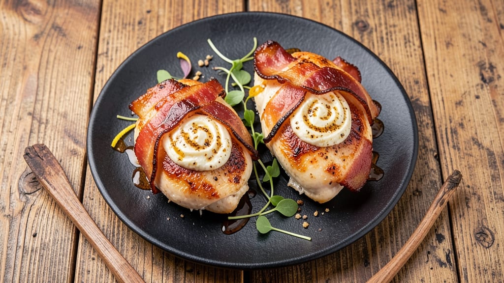 Bacon-Wrapped Cream Cheese Stuffed Chicken Recipe: Smoky Crispy Bites With Melty Centers