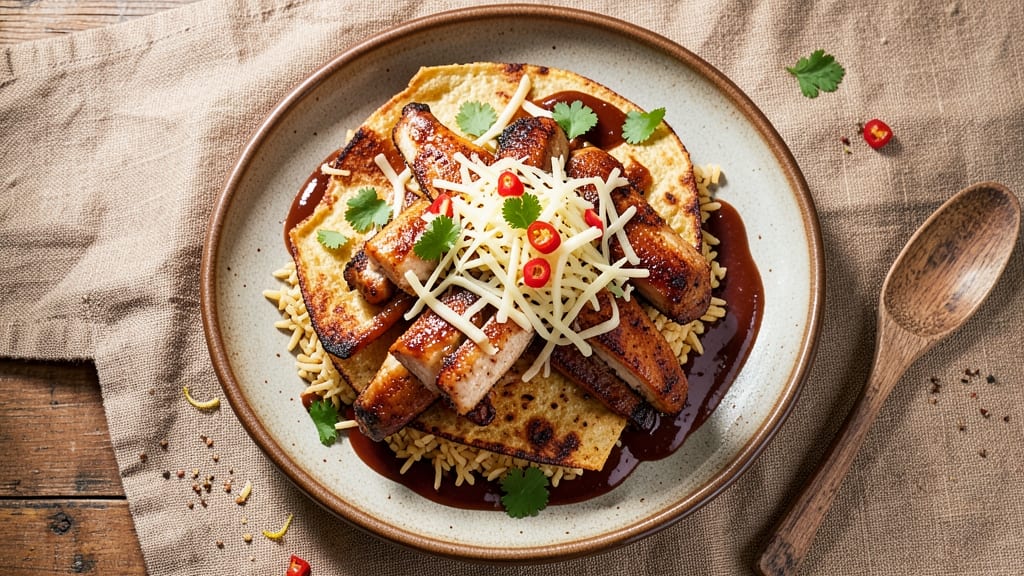 Baked Chicken Tortilla Recipe: Crispy Cheese-Crusted Bites in One Pan