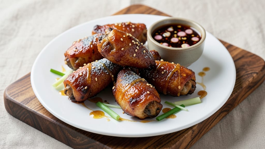 Asian Baked Chicken Wings Recipe: Five-Spice Glaze and Crispy Edges