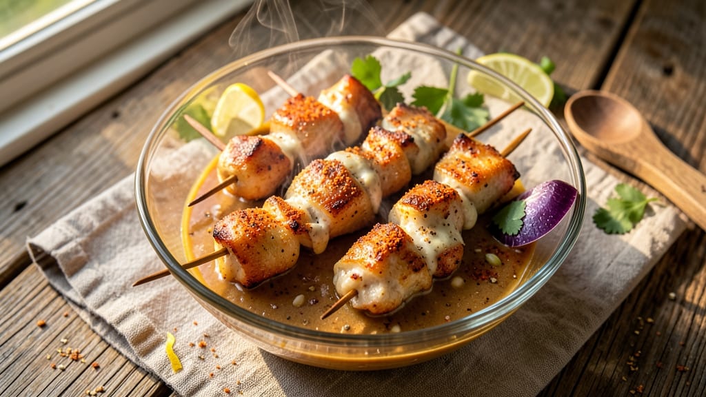 Air Fried Chicken Skewers Recipe: Skewered Crispy Bites With Zero Mess