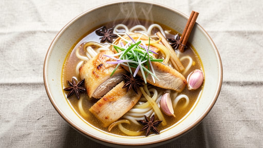 Asian Chicken Stock Soup Recipe: Umami-Rich Broth Infused With Star Anise and Cinnamon