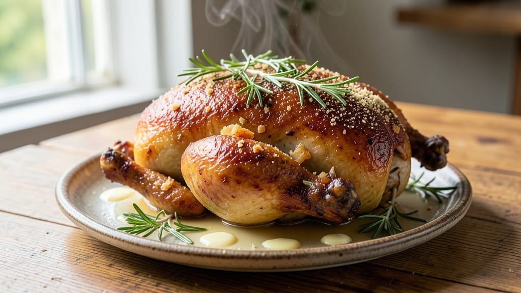 Amazing Roast Chicken Recipe: Juicy Golden Skin From Pan Juices