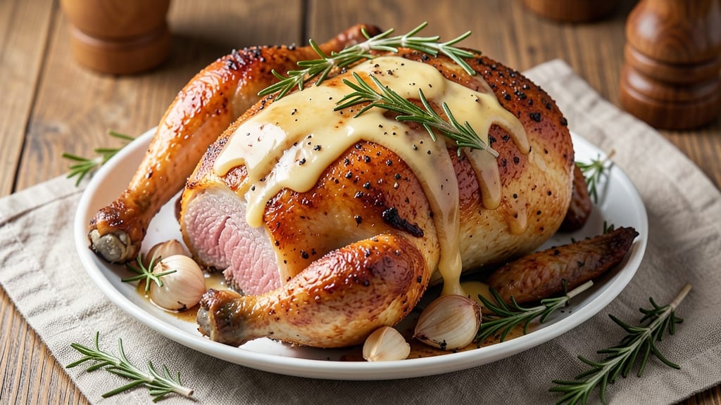 Baked Roasted Chicken Recipe: Pan-Juice Crisp Skin, Moist Centers