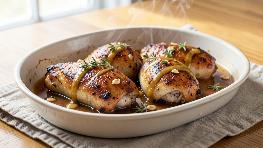Baked Chicken Thigh Sauce Recipe: Garlic-Herb Pan Gravy That Elevates Leftovers