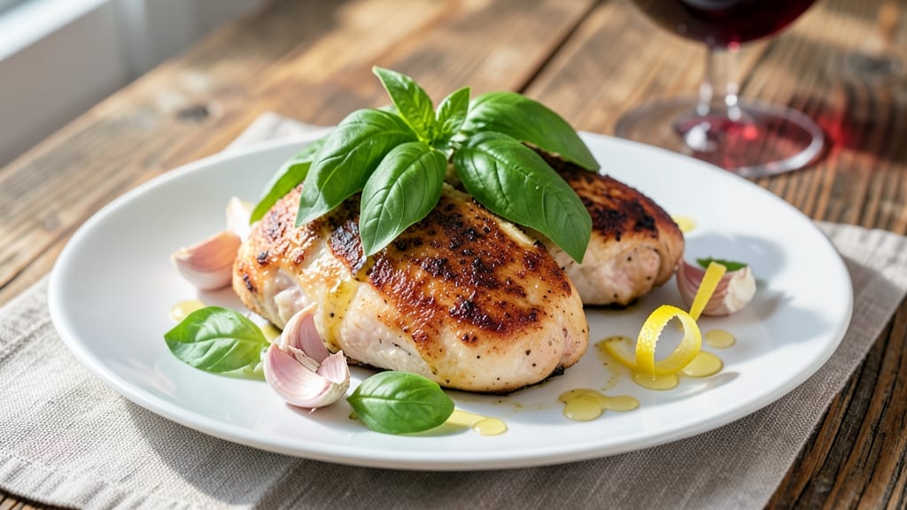 Baked Basil Chicken Breasts Recipe: Garlicky Herb Crust That Stays Fresh All Week