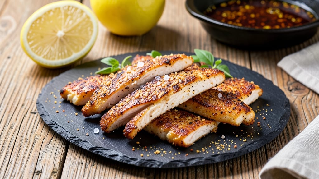 Baked Chicken Strips Without Breadcrumbs Recipe: Almond-Flour Crisp With Juicy Centers
