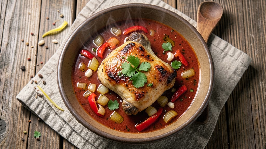 Authentic Cuban Chicken Soup Recipe: Spiced Tomato-Basil Harmony in One Pot
