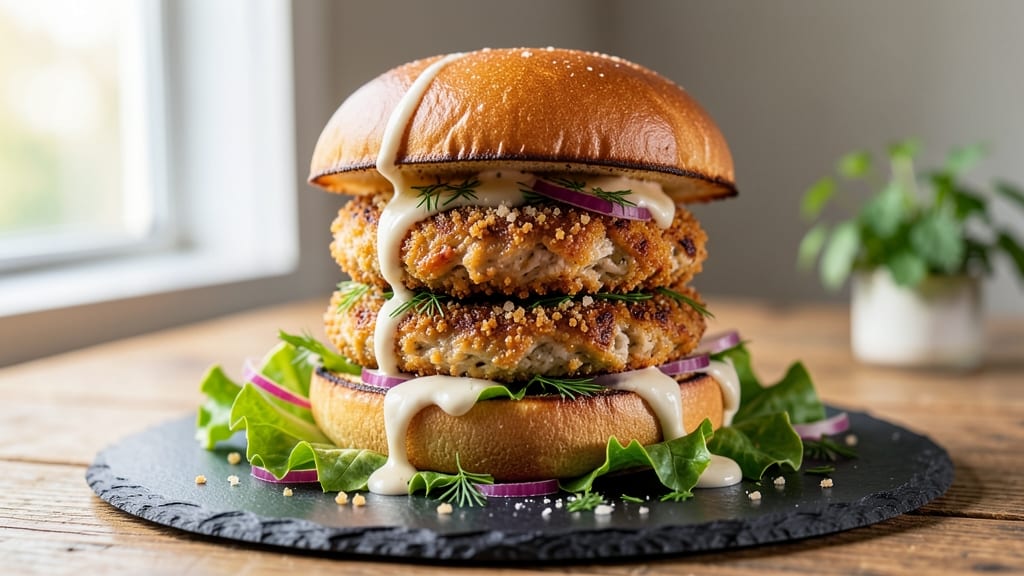 Baked Chicken Burger Recipe: Crispy Parmesan-Crusted, Juicy Centers