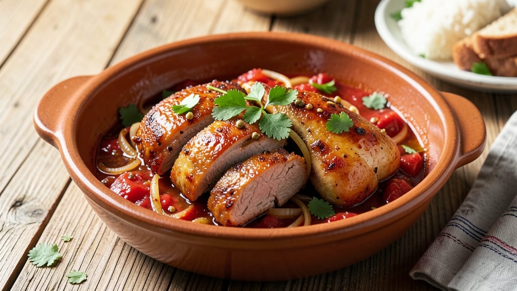Afritada Chicken and Pork Recipe: Tomato-Sauce Braised Harmony