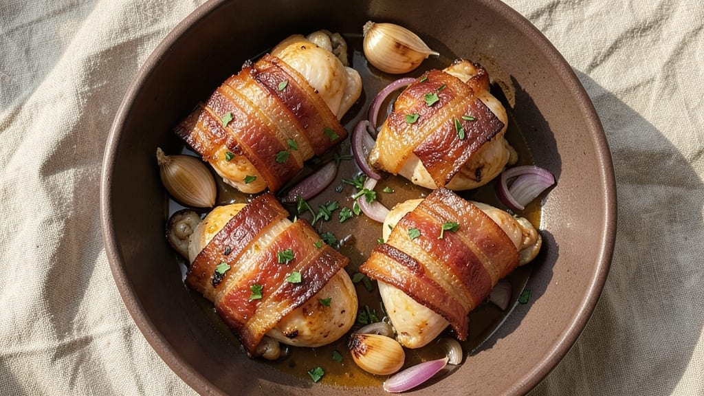 Bacon-Wrapped Chicken Slow Cooker Recipe: Smoky-Sweet Tenderness Without Lifting a Finger