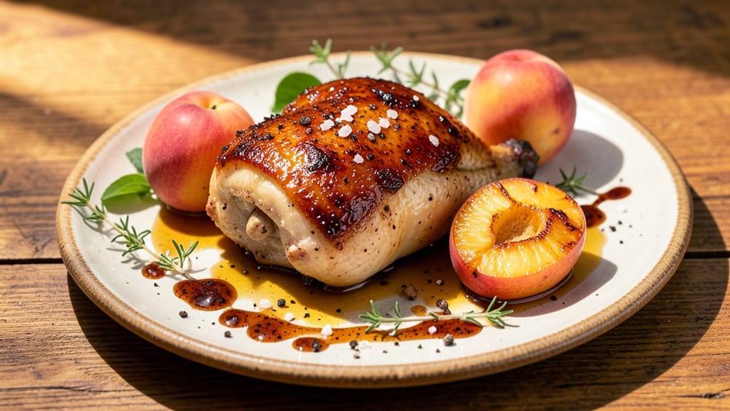 Baked Chicken and Peaches Recipe: Summer-Inspired Sweet-Savory Balance