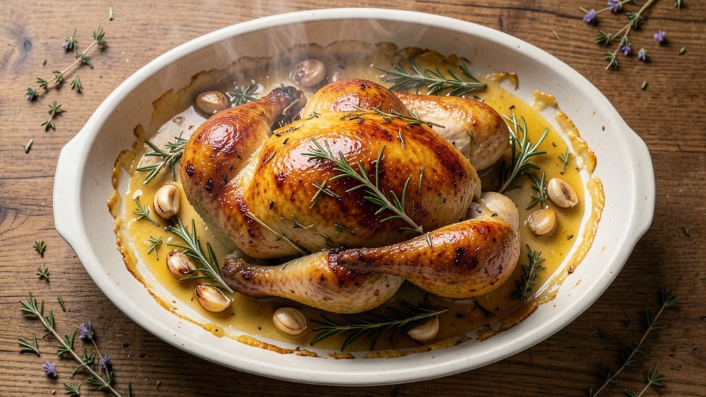 Barefoot Contessa's Whole Roasted Chicken Recipe: Herb-Butter Brine Secret for Golden Crisp