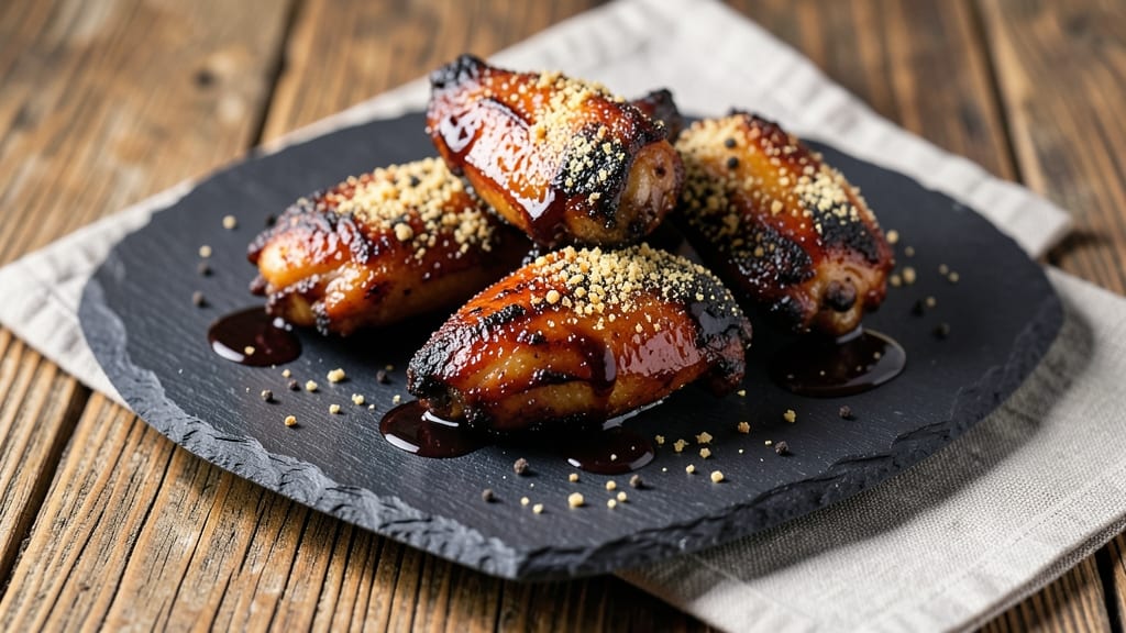 Baked Chicken Wings Black Recipe: Smoky Charcoal Crust With Juicy Centers