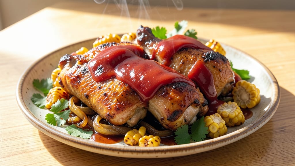 Baked BBQ Boneless Chicken Thighs Recipe: Smoky Glaze That Caramelizes to Sticky Crust
