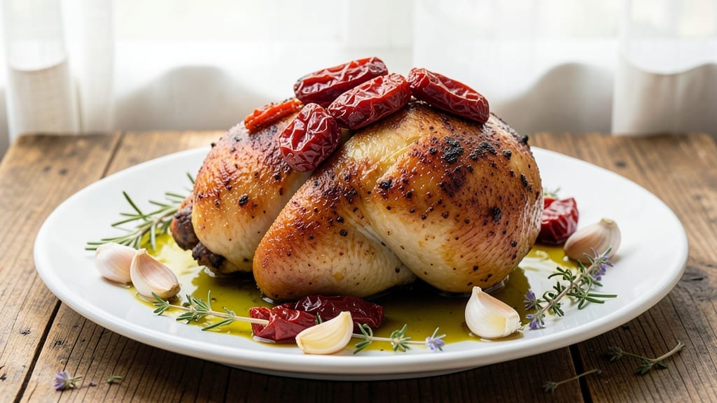 Baked Chicken With Sun-Dried Tomatoes Recipe: Umami-Packed Mediterranean Crisp