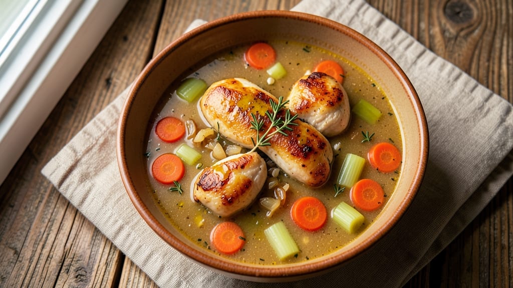 Avila's Chicken Soup Recipe: Herbed Comfort with Tender Shreds