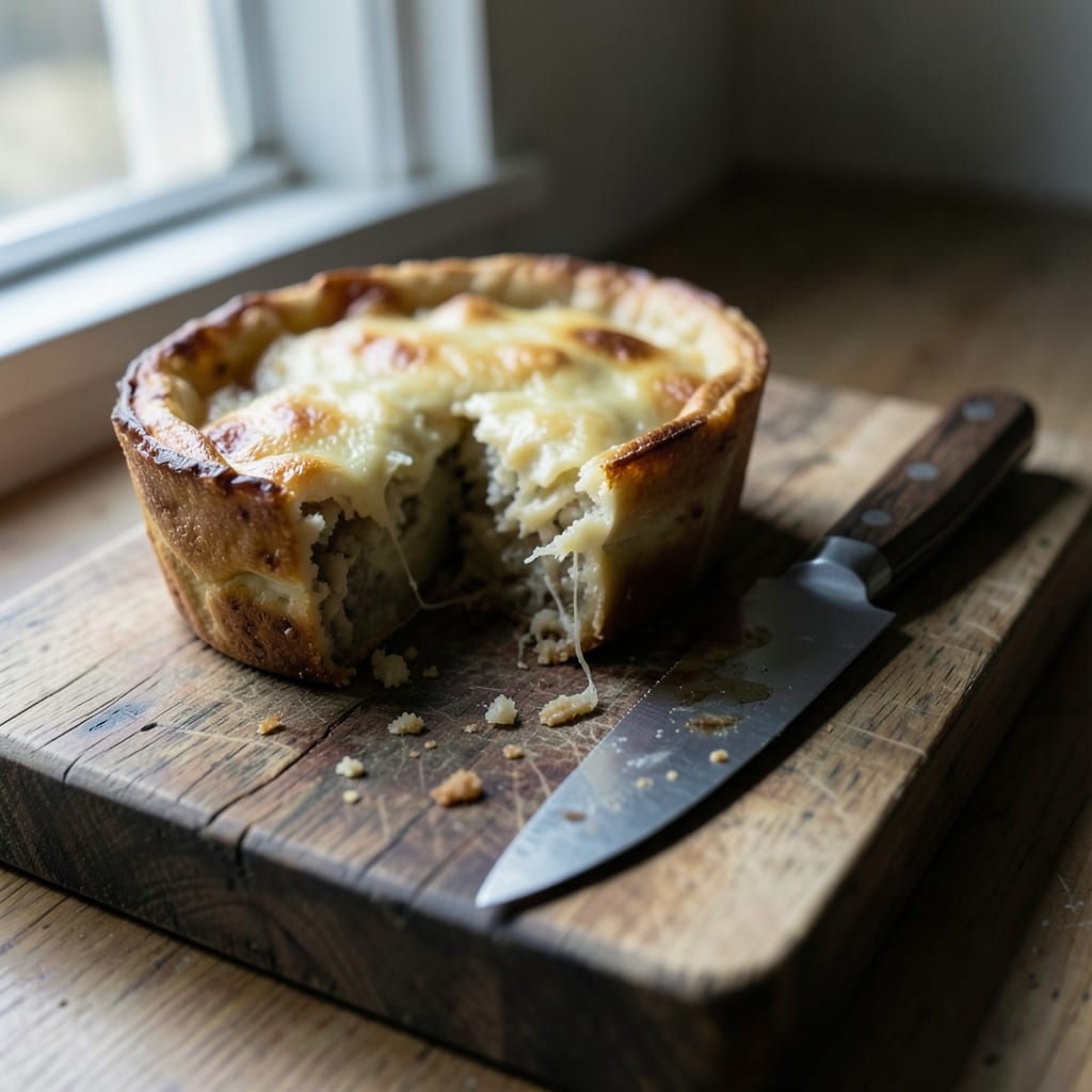 A roast that went wrong, dry and split