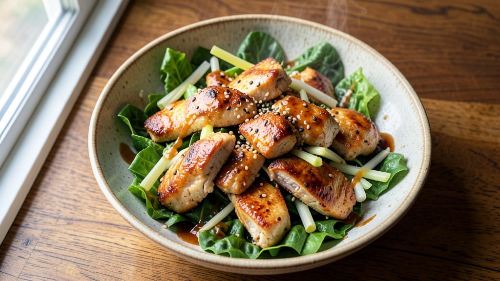 Applebee's Oriental Chicken Salad Copycat Recipe: Crunchy Celery Crown Over Creamy Sesame Dressing