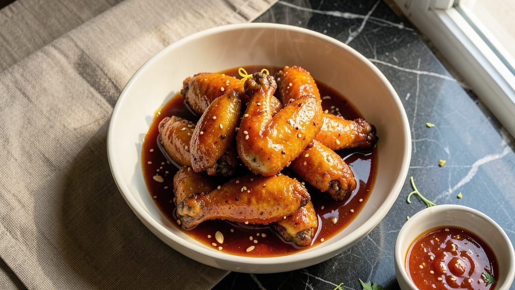 America's Test Kitchen Korean Fried Chicken Wings Recipe: Glossy Gochujang Glaze for Sticky-Sweet Crunch