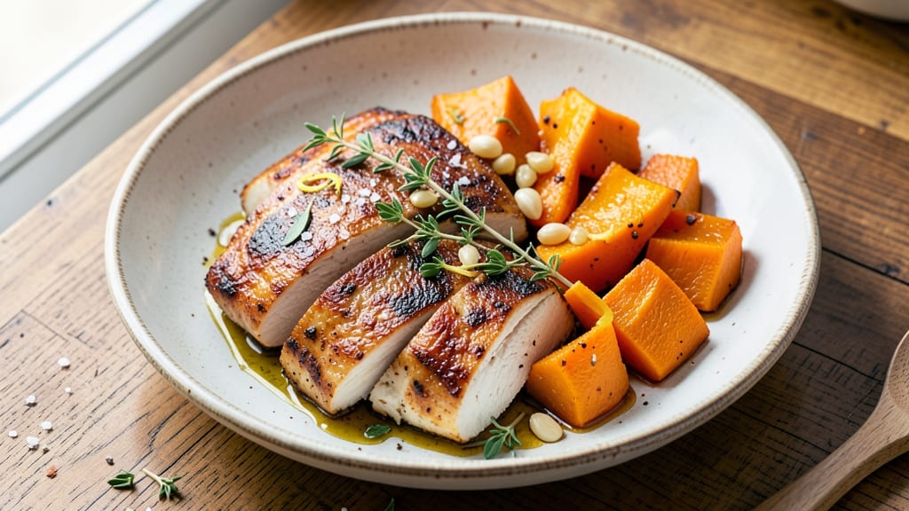Baked Chicken Breast and Butternut Squash Recipe: Sweet-Savory Roast With Caramelized Edges