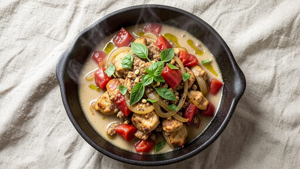 Basil Chicken Chili Recipe: Herbal Tomato Heat in One Pot