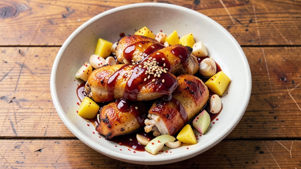 Baked Hawaiian BBQ Chicken Recipe: Pineapple-Pepper Glaze That Caramelizes to Sticky Perfection