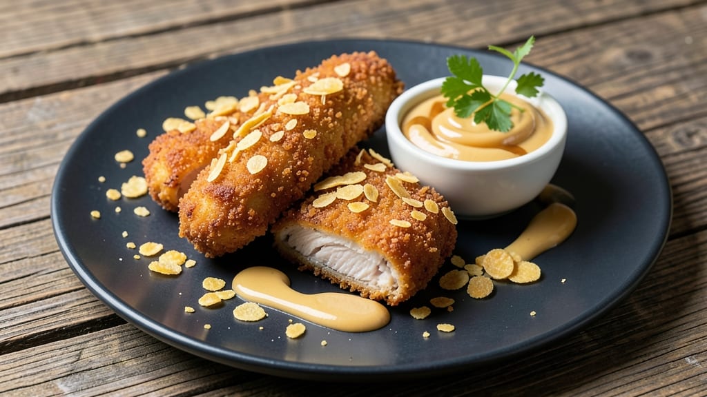 Chicken Fingers With Corn Flakes Recipe: Crunchy Crust That Stands Up to Dipping