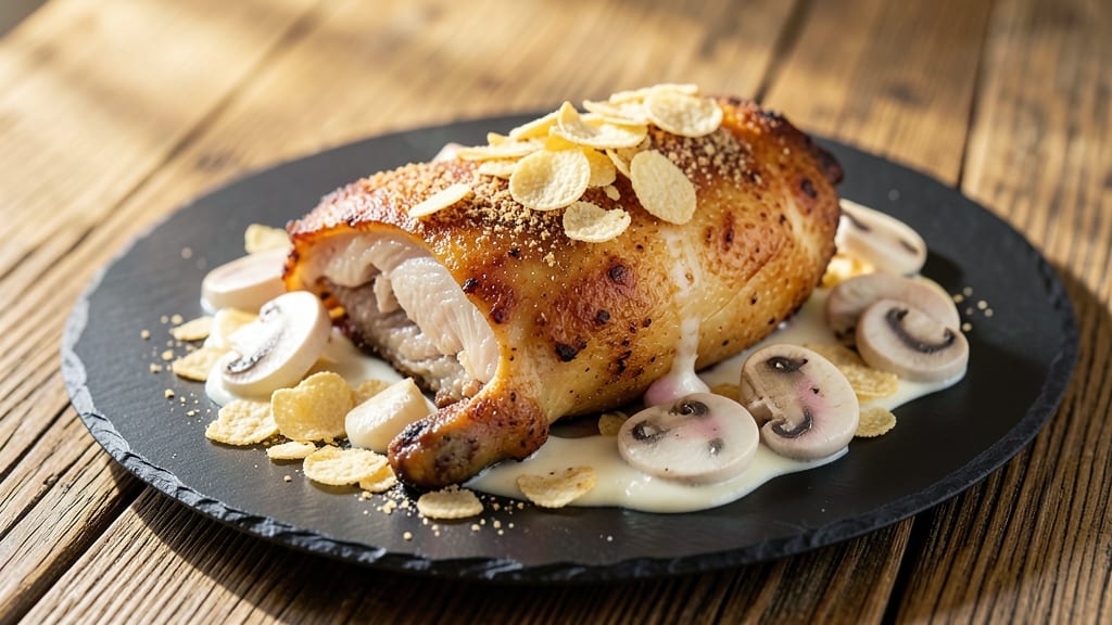 Chicken With Kellogg's Corn Flakes Recipe: Crunchy Crust, Creamy Mushroom Magic