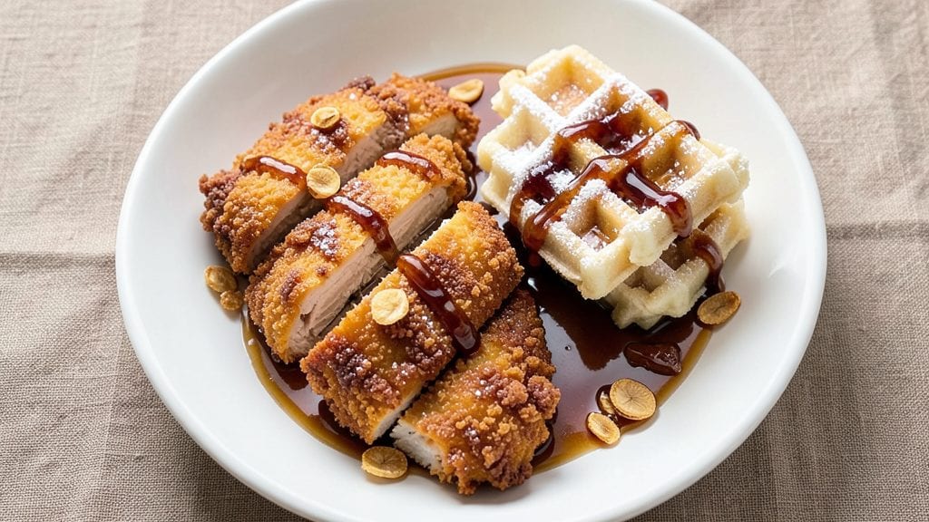 Chili's Chicken and Waffles Recipe: Crispy Celery Crown Meets Sweet Maple Glaze