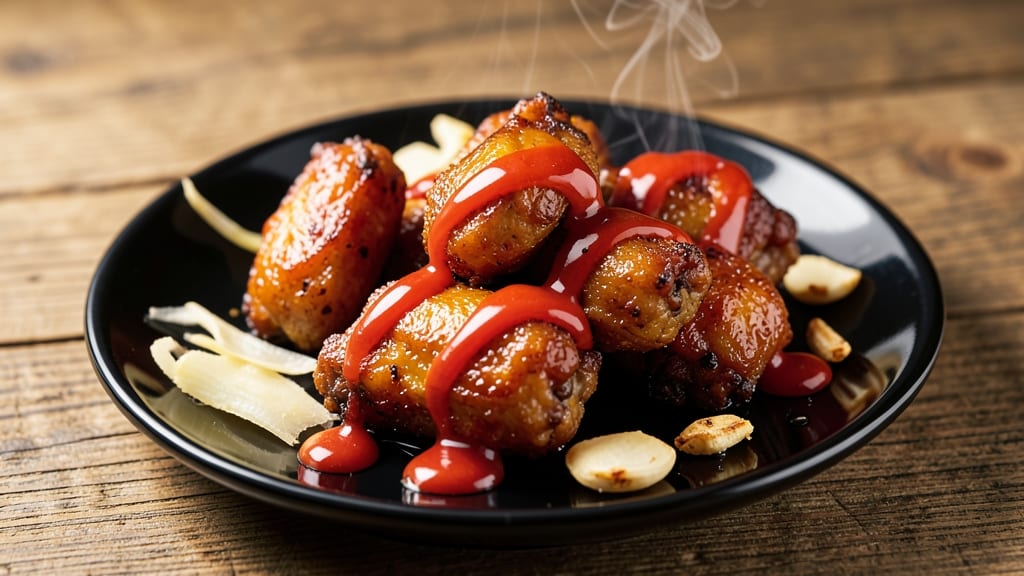 Chinese Takeout Chicken Wings Recipe: Crispy Celery-Topped Sauce Magic