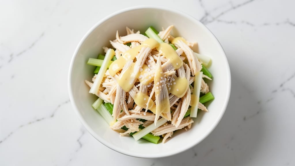 Copycat Arby's Chicken Salad Recipe: Crispy Celery Crown Over Creamy Mushroom Dressing
