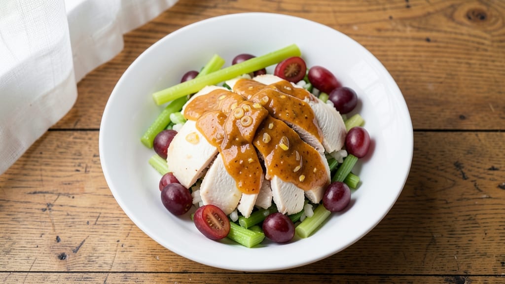 Copycat Sam's Club Chicken Salad Recipe: Crispy Celery Crown Over Creamy Mushroom Dressing