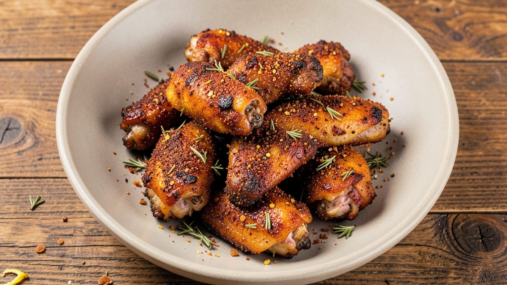 Baked Chicken Wings Rub Recipe: Smoked Paprika and Garlic Crunch
