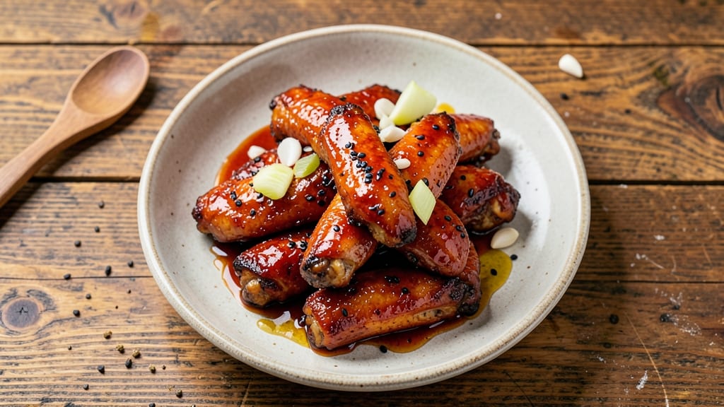 Baked Korean Chicken Wings Recipe: Glossy Soy-Ginger Glaze Locks in Juice