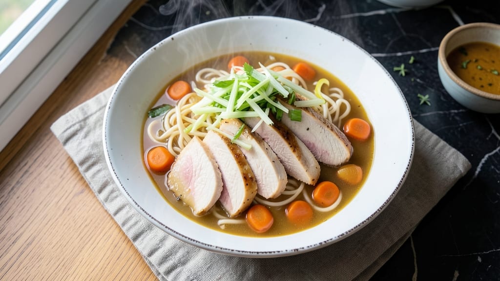 American Chicken Noodle Soup Recipe: Homestyle Warmth With Egg-Drop Swirls