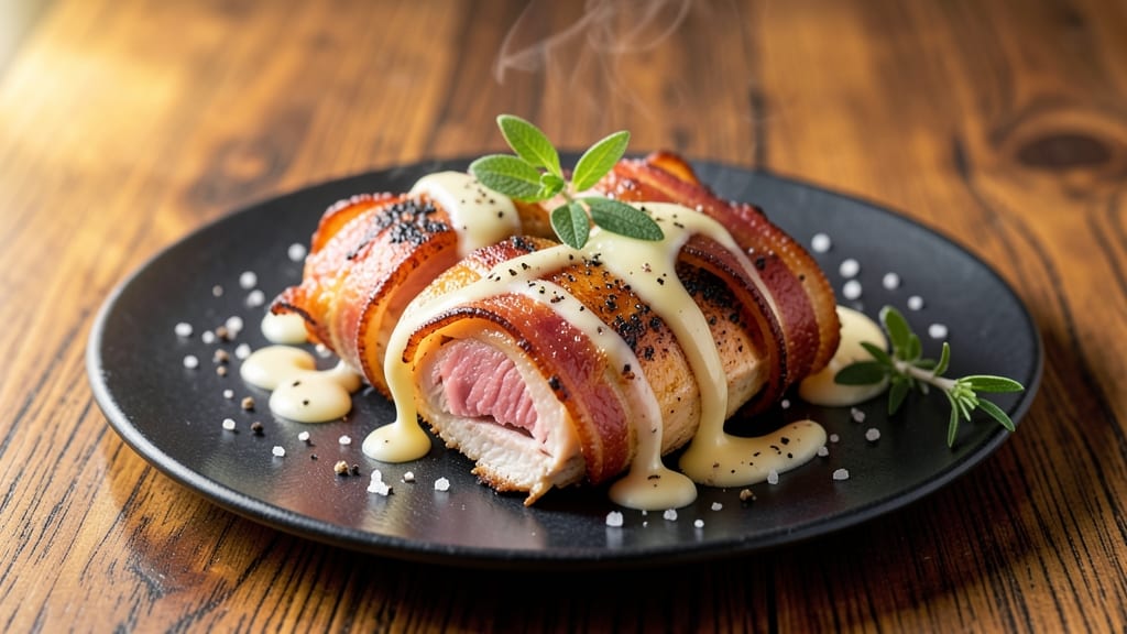 Bacon-Wrapped Cheese-Stuffed Chicken Breast Recipe: Crispy Crust Meets Melty Cheese Magic