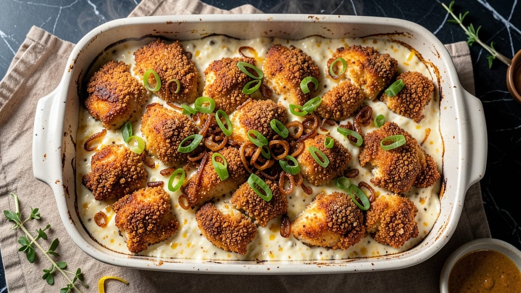 Baked Crack Chicken Casserole Recipe: Cheesy Crisp Top Meets Juicy Shreds