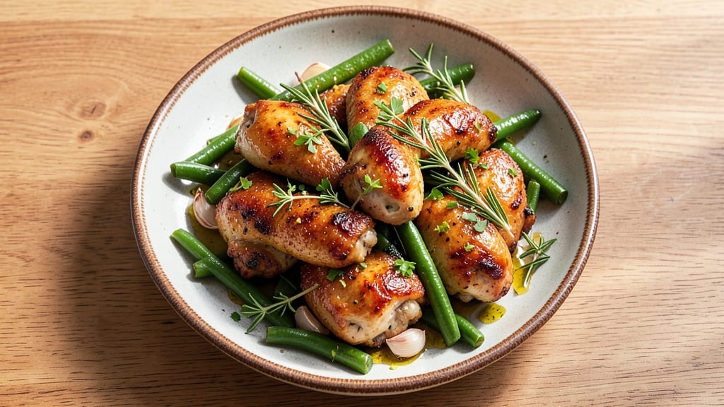 Gordon Ramsay Chicken Wings and Green Beans Recipe: Herb-Crusted Crisp and Bright Green Magic