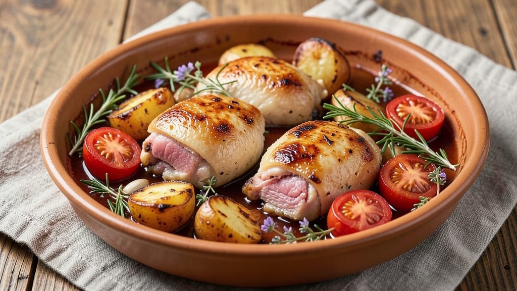 Jamie Oliver's Chicken, Potatoes, and Tomatoes Recipe: One-Pan Herb-Infused Harmony
