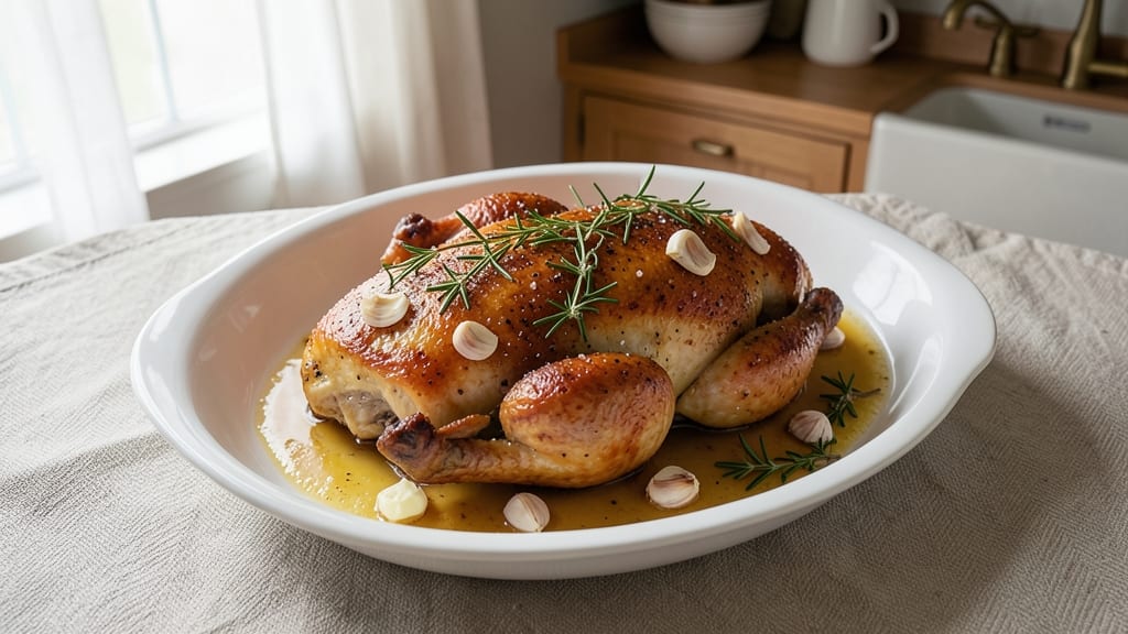 Martha Stewart Roast Chicken Recipe: Golden Crisp Skin and Juicy Pink Meat