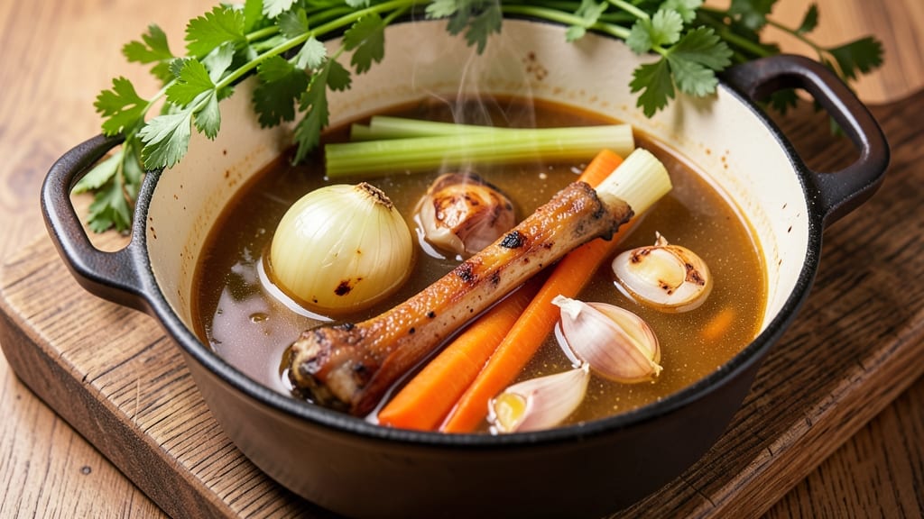 Old Fashioned Chicken Broth Recipe: Deep Umami Flavor From Pantry Staples