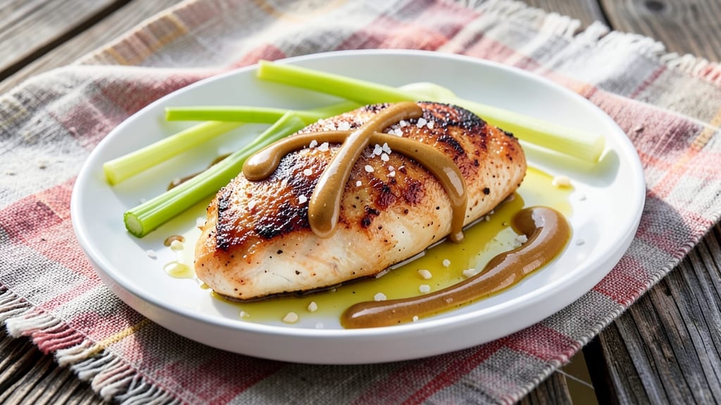 Picnic Chicken Recipe: Juicy Pink Centers With Crispy Celery Top Magic