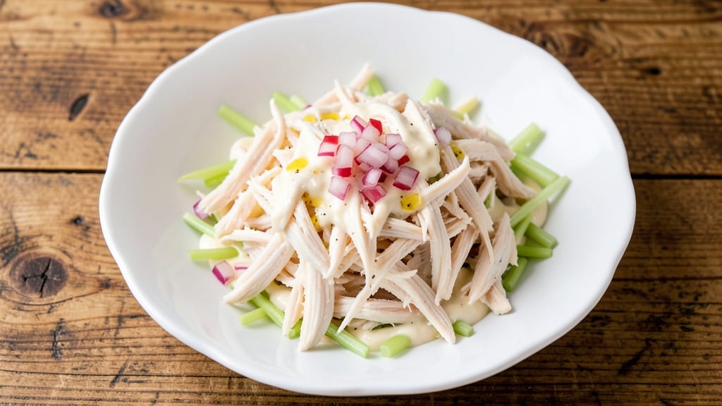 Simple Canned Chicken Salad Recipe: Crunchy Celery-Topped Freshness in 15 Minutes